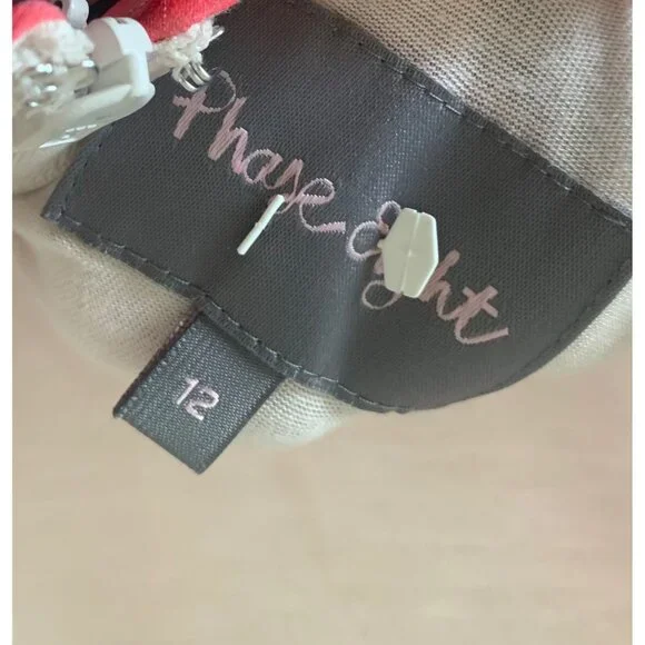 PHASE EIGHT Ivory Multicolor Floral Print Myrtle Sleeveless Cocktail Dress 12 - Picture 8 of 8